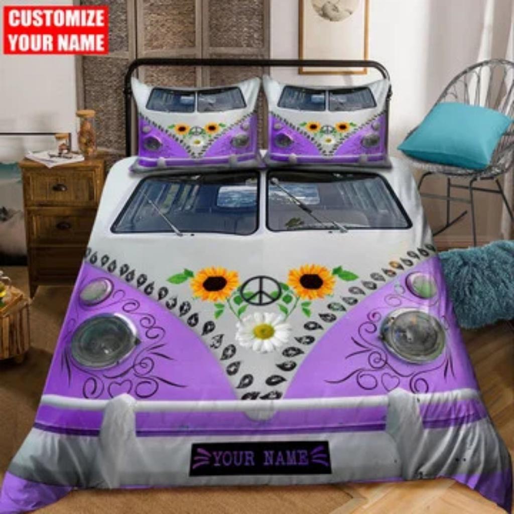 Tmarc Tee Customized Name Trucker Bedding Set Cover Bedroom Decor Pillowcase