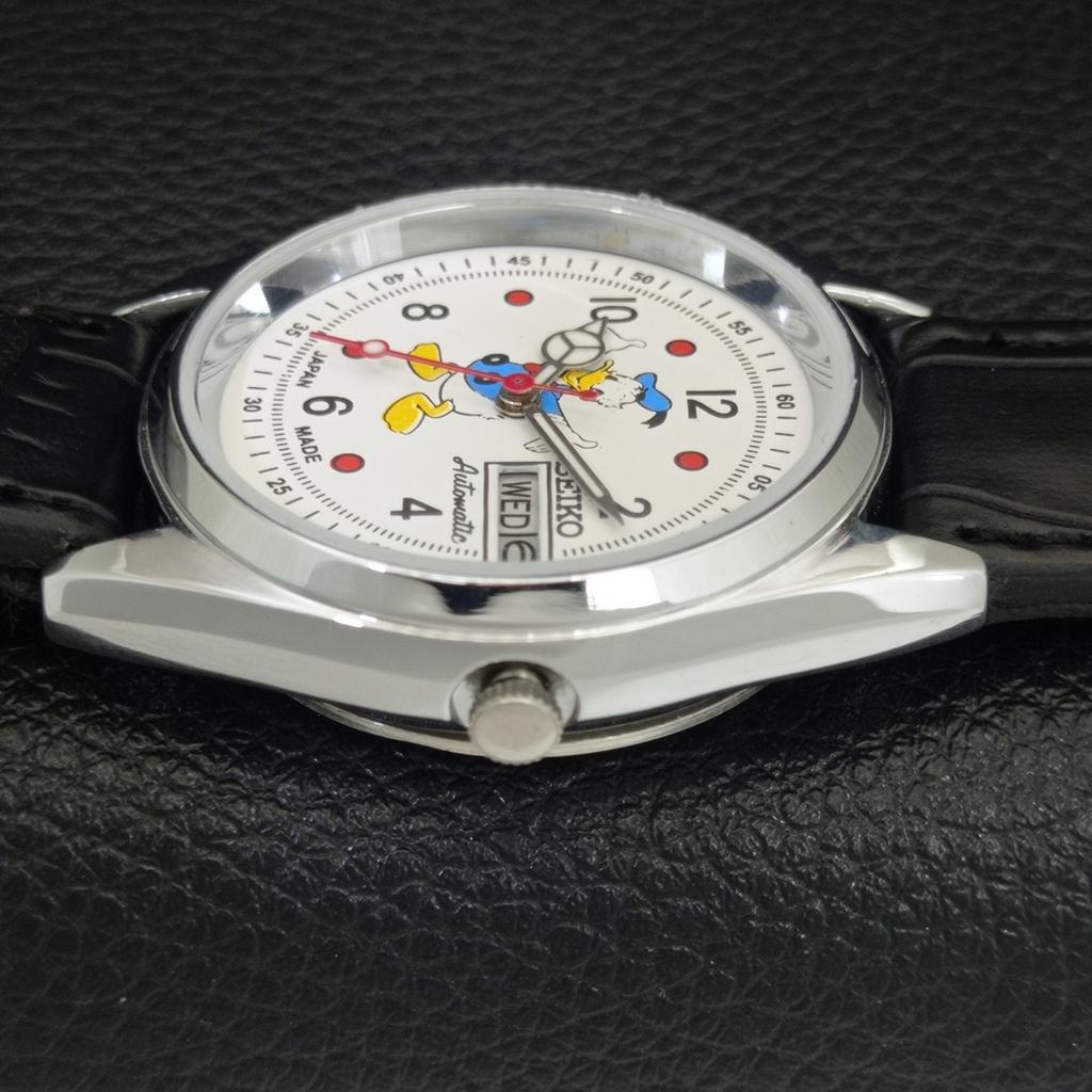 REFURBISHED VINTAGE SEIKO AUTOMATIC 6309A JAPAN MENS WHITE DIAL WATCH a443051-1