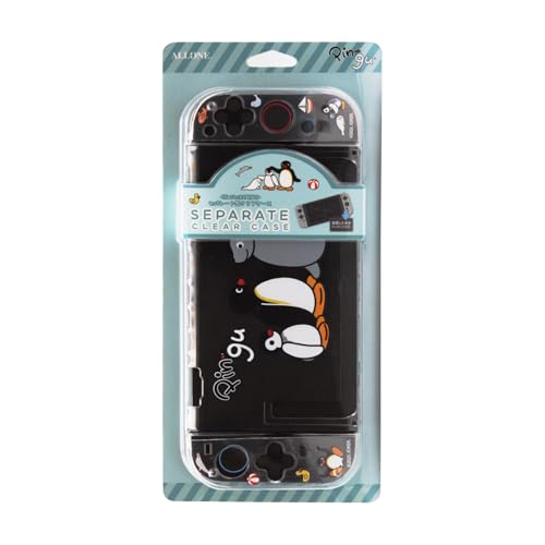 

Allone Separate Clear Case for Gaming - Pingu Friends - 12 x 2 x 28 cm - Compatible with Switch 2 - Easy Installation - Protects Against Scratches and