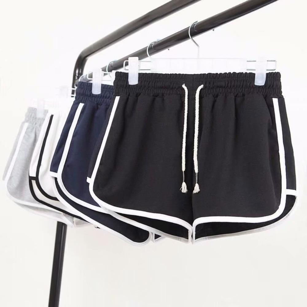 Women's Elastic Waist Wide Leg Shorts Loose Fit Streetwear Yoga Running Sweat Shorts