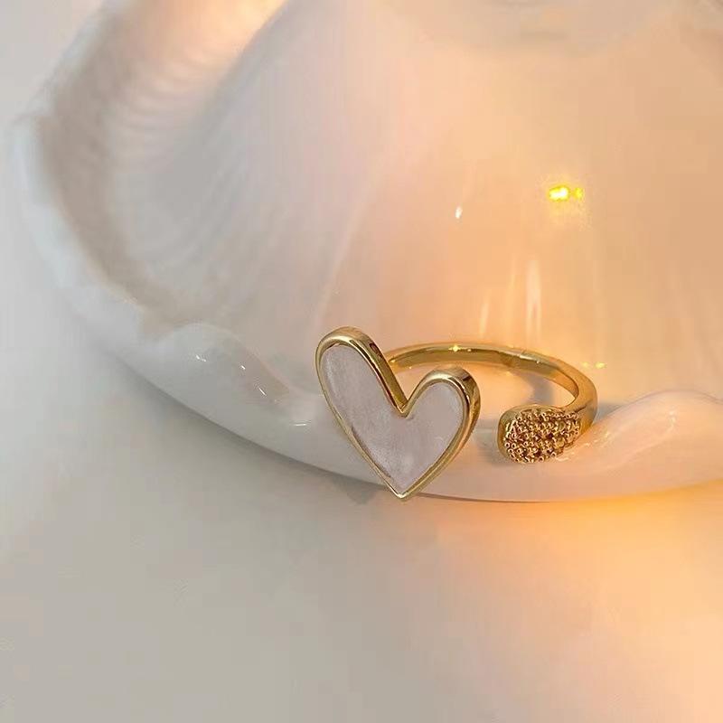 1 шт. Кольцо Love Ring женское темпераментное в форме сердца с геометрией Открытое указательное кольцо