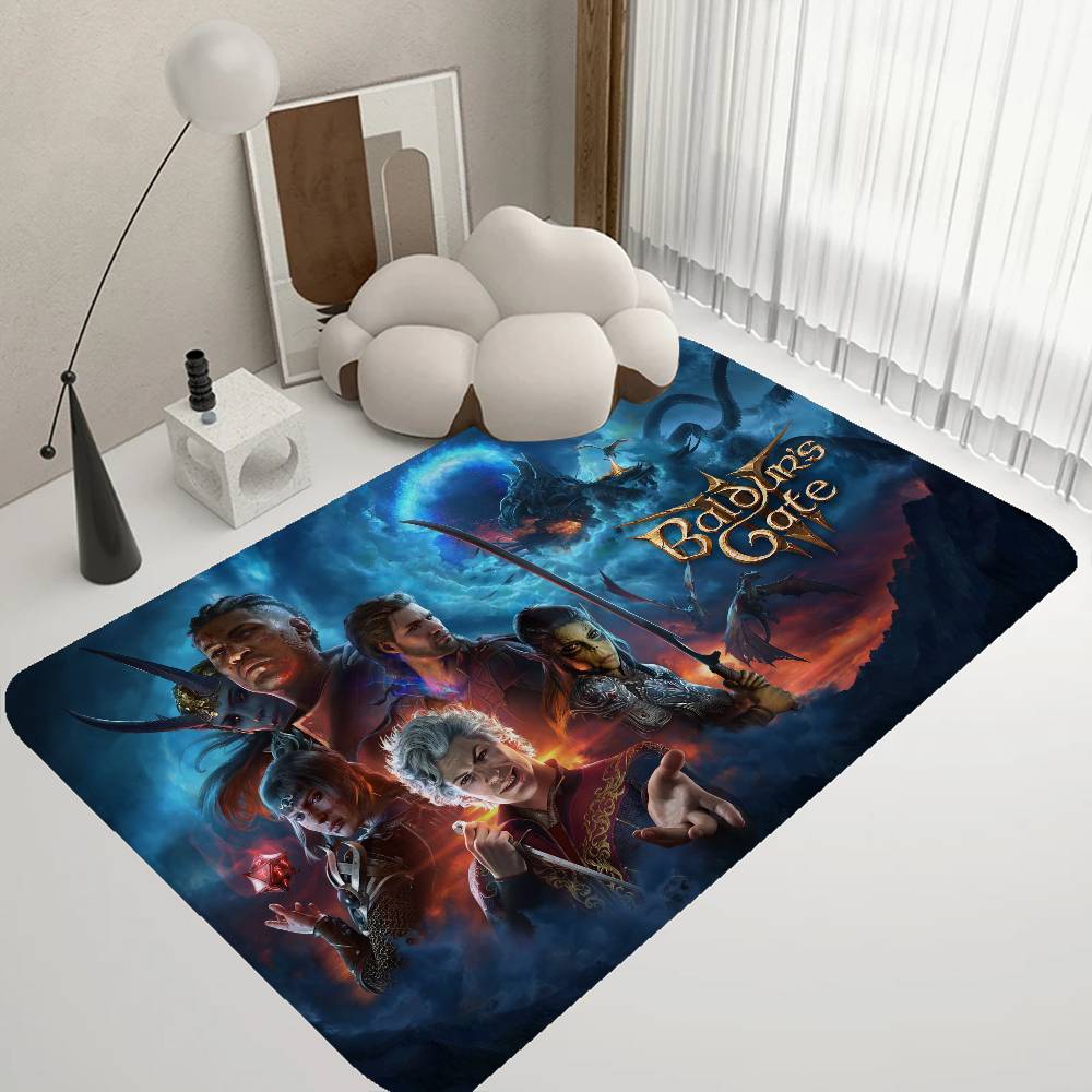 Game Baldurs Gate Floor Mat Non-Slip Laundry Room Mat Laundry Decor Balcony Child Living Room Bedside Mats