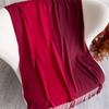 New 40 Color Winter Scarf for Women Long Warm Cashmere Scarves Hijab Solid Lady Shawl Wrap Pashmina Bandana Stoles 70X190Cm