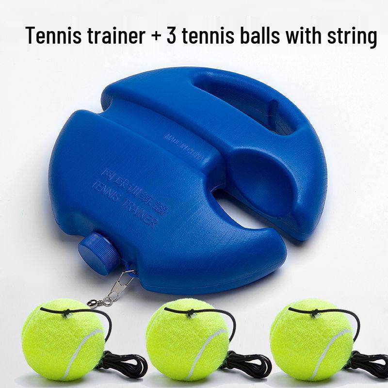 Solo Tennis Trainer Set with Rebound Base & String