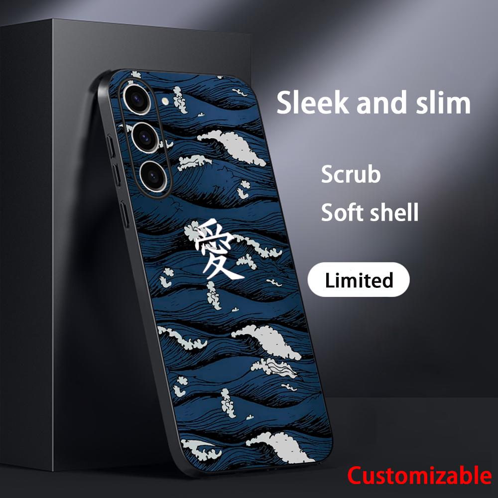 

Japanese art text fashion love design Phone Case For Samsung Galaxy S26 S25 S24 S23 S22 S21 Plus Ultra Note20 Soft Black Galaxy S23 FE