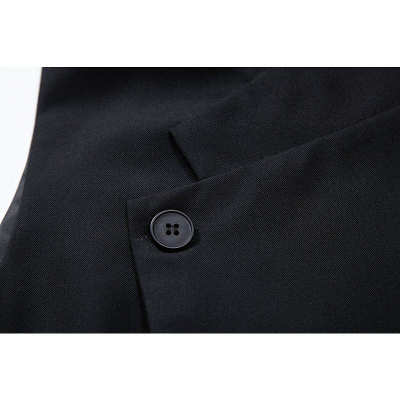 Mens Single Breasted Slanted Placket Formal Suit Waistcoat Vest For Wedding Party