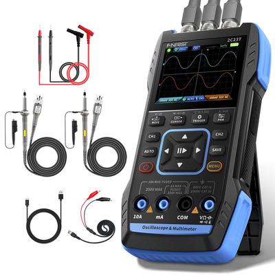 FNIRSI 2C23T 10MHz Bant Genişliği Dijital Osiloskop Gerçek RMS Sinyalli Taşınabilir Örnek Şarj Edilebilir El Tipi Osiloskop Aşırı Gerilim Korumalı
