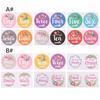 First Year Baby Monthly Milestone Photo Sharing Baby Belly Stickers Birth Achievement Stickers