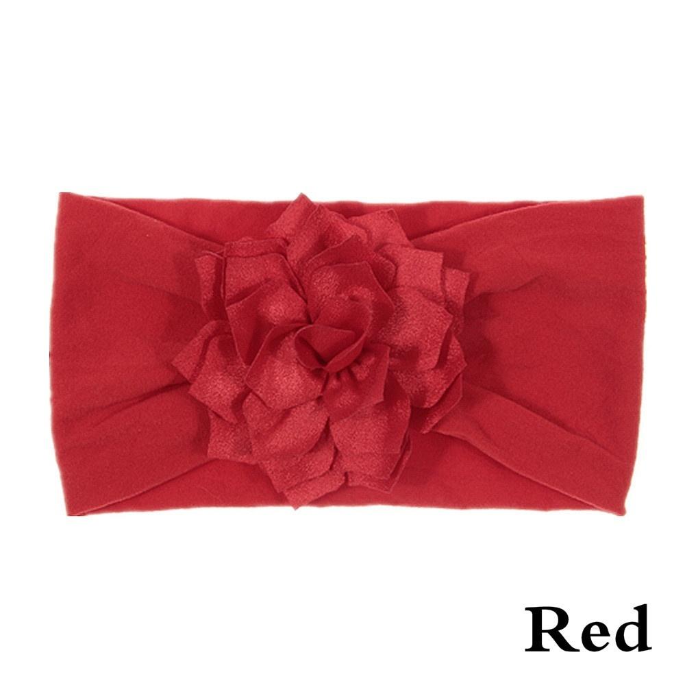 Lovely Baby Headband Turban Flower Newborn Baby Girl Elastic Hairband Hair Accessories