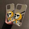 Cute Dog Pattern Phone Case For iPhone 11 12 13 14 15 16 17 Pro Max XS X XR 7 8 Plus Make Up Mirror Shockproof Soft Cover