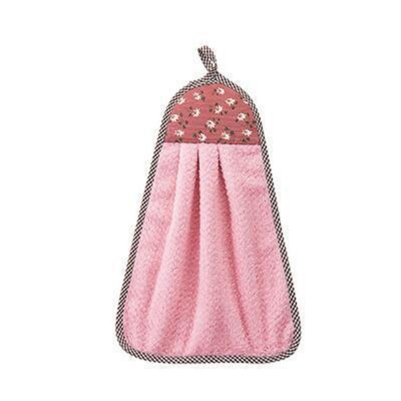 Mână 1 buc Prosop Agățat Drăguț Desen Animat Animal Practic Pluș Bucătărie Moale Agățat Ștergător Baie Casă Accesorii Curățenie Bucătărie