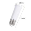 E27 to E27 Extender Lamp Holder 220V Accessories Bulb Socket Base Silicone Adapter Screw Holders Bases Head 65-120Mm White-Shell