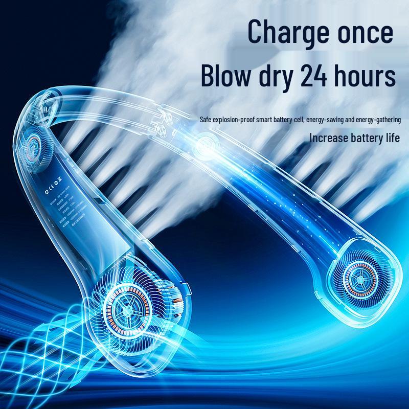 Portable Neck Fan | 5-Speed Quiet Design | USB Rechargeable | Long Battery Life | Stay Cool