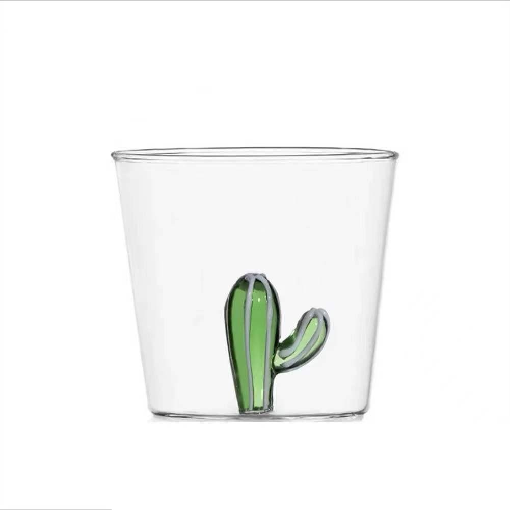 Tredimensionell Djur Tecknad Form Jul Glas Kopp Juice Kall Dryck