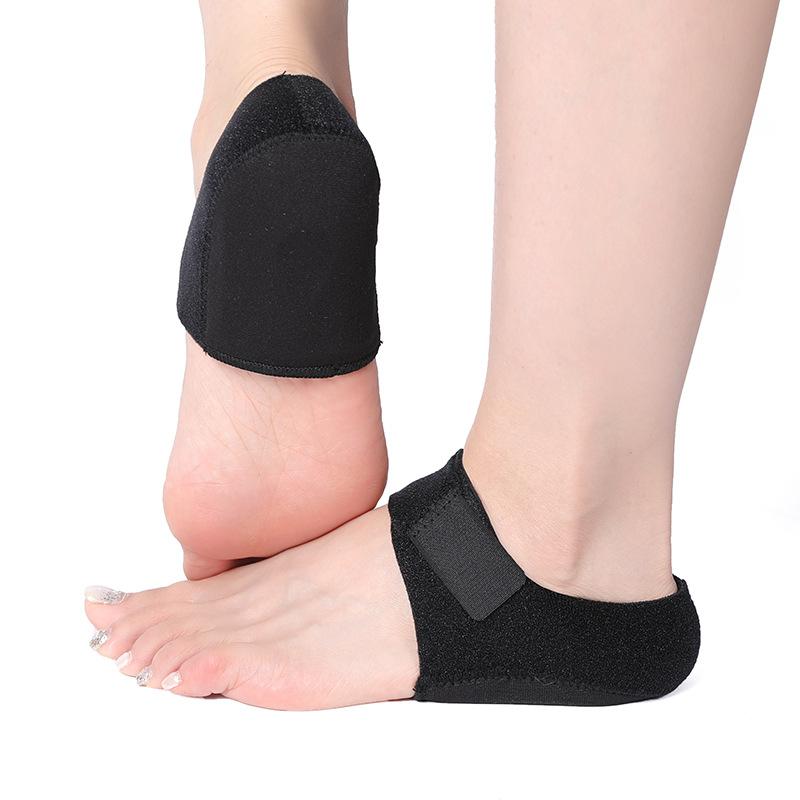Silicone Heel Cover, Heel Cover, Rear Shock Pad, Heel Sock Cover, Gel Protective Cover, Men's and Women's Feet, Velcro Patch, Shock Pad