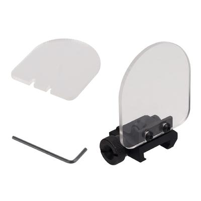 FOCUHUNTER Scope Red Dot Sight Lens Protector Clear Lens Shield Foldable Compatible with 20mm Rail Clear Shield Set Switchable 2-Piece