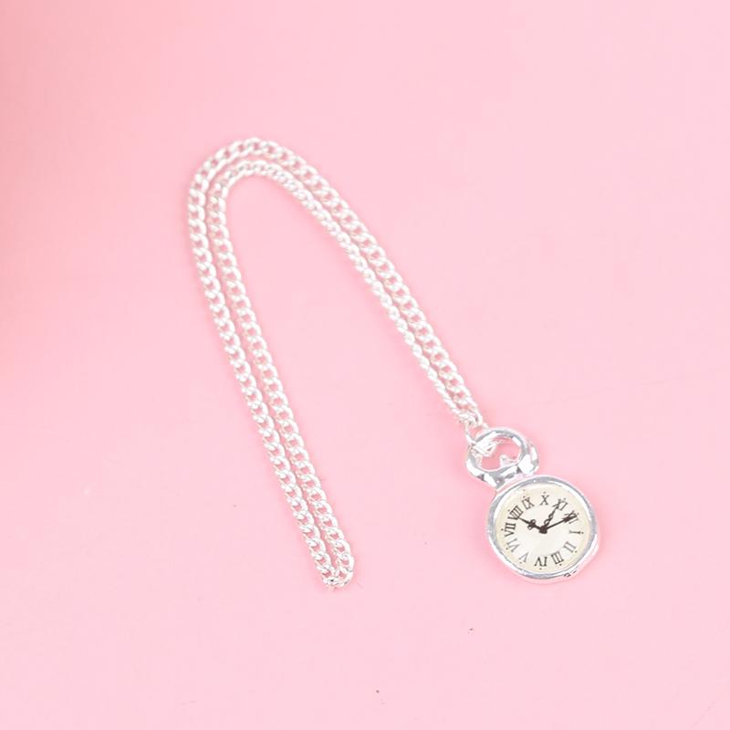 Collana Mini Casa delle Bambole Creativa Orologio da Taschino Collana in Oro Orologio da Taschino Personalità