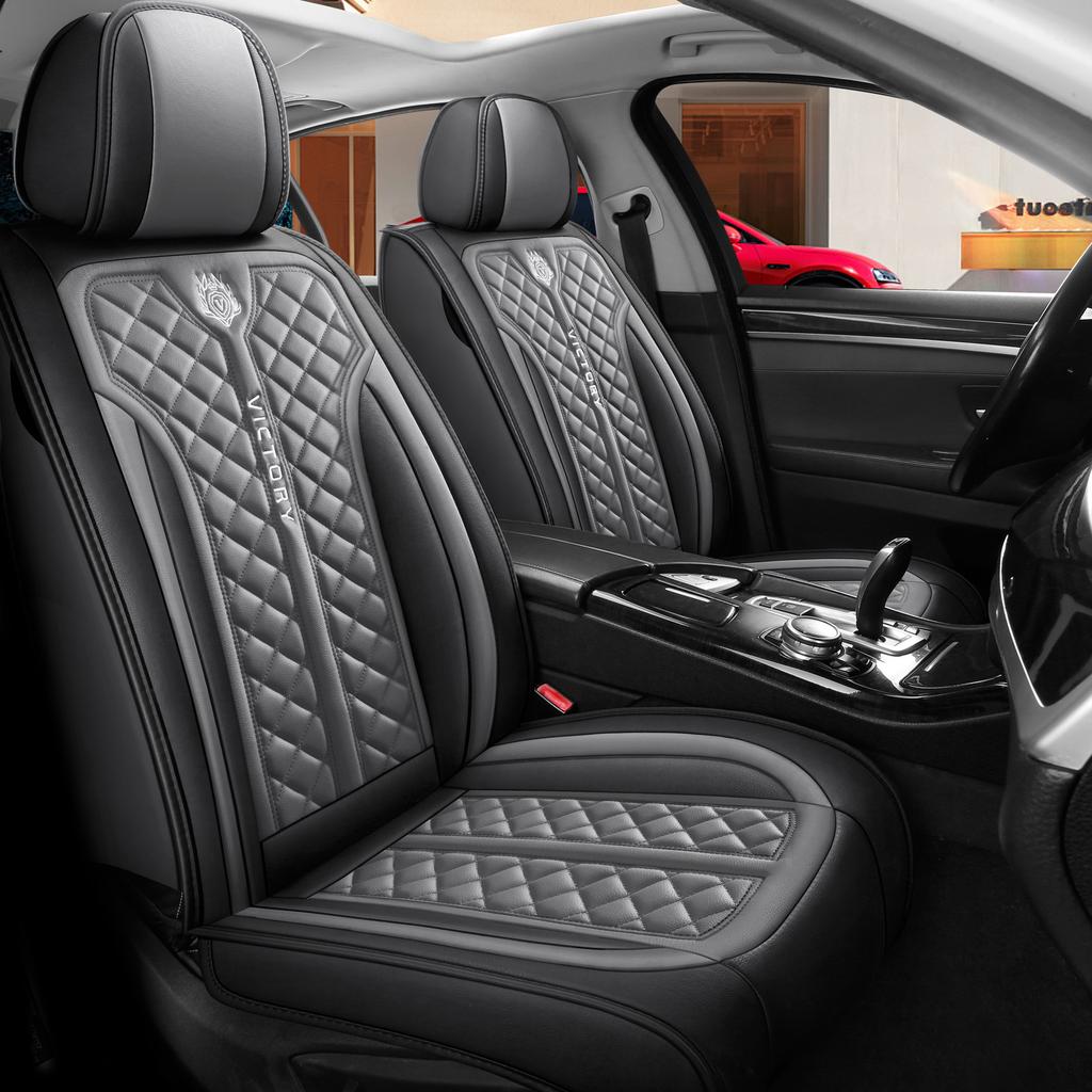 1PC Car Seat PU Leather Car Seat Covers Breathable Waterproof Leather Automotive Seat Covers for Cars SUV Truck Sedan Universal Anti Slip Seat Cover