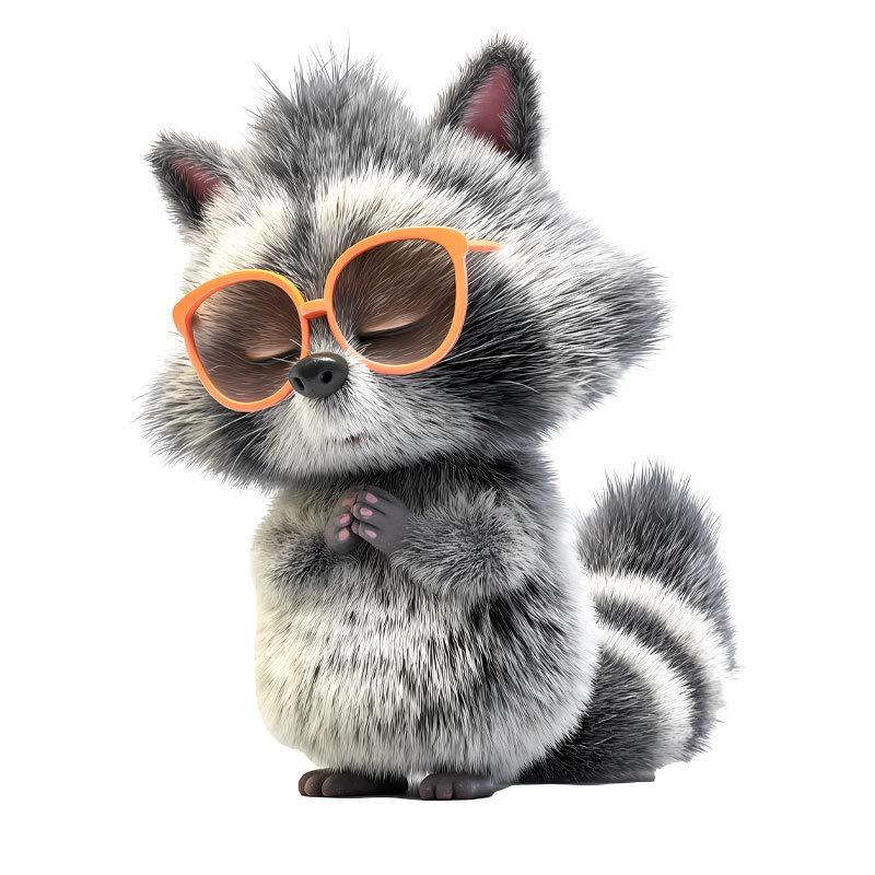 

Самоклеящаяся наклейка на стену «Грустный енот» для гостиной, ванной комнаты, туалета, домашнего декора 29x23.5cm разноцветный