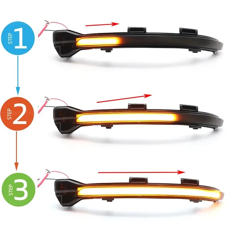 2x Dynamic Side Mirror Blinker Light LED Turn Signal Lamps For VW Golf 7 GTI R GTE GTD MK7 7.5 Touran Jetta MK7