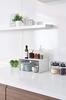 [Set of 2] Yamazaki Tower Kitchen Steel L-Shaped Rack, Large, White, 3791 | Kitchen Storage, L-Shaped Condiment Rack, Steel Shelf, Organization