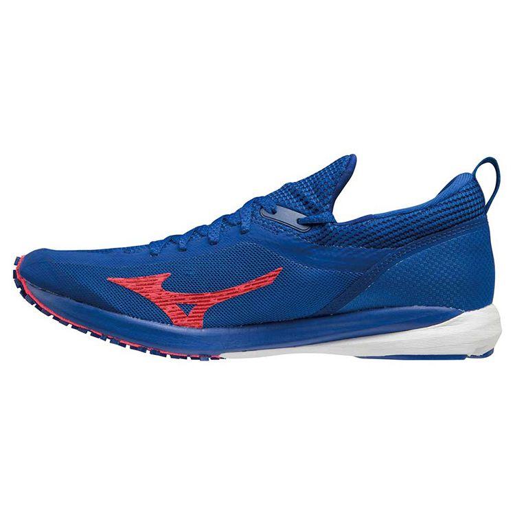 Mizuno Wave Duel 2 Non-Slip Breathable Low-Top Running Shoes Unisex sneaker Blue Red U1GD206062 46