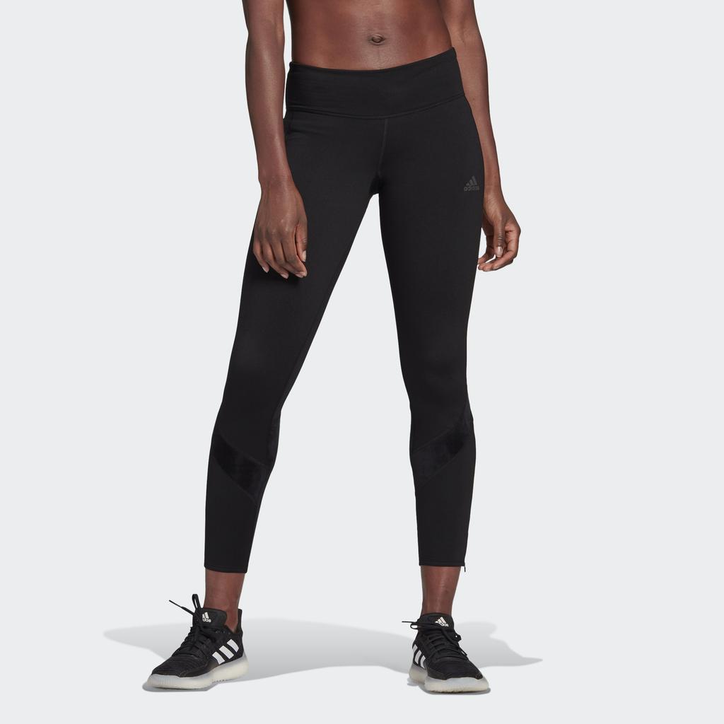Adidas Otr Warm Tgt Solid Color Tight Casual Mid Waist Sports Pants Women Pants Black GH4554