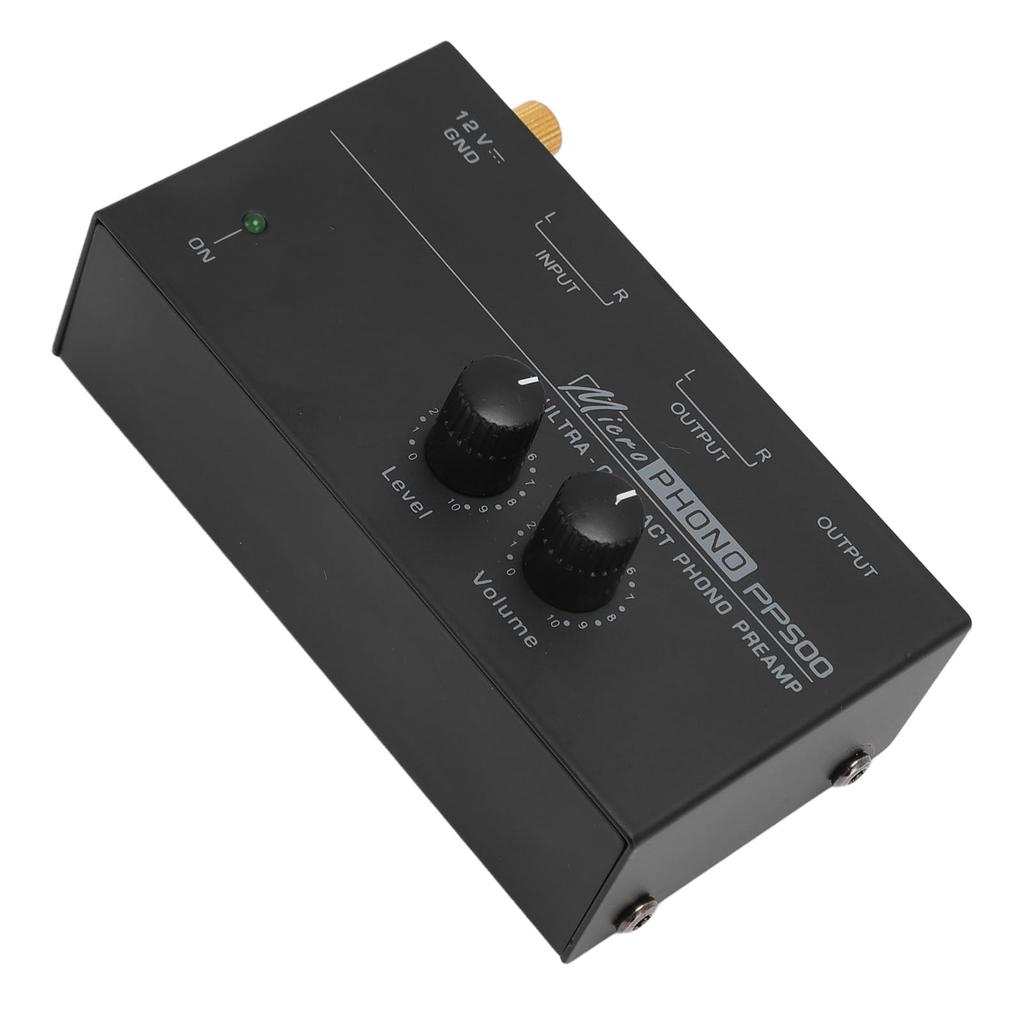 Ongwan Phonograph Preamplifier for Record Players, Independent Volume Control, Ultra-Low Noise, RIAA Equalization Phono Preamplifier ()
