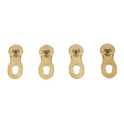 2 Paar Fahrradkettenverschlussglied Legierter Stahl Schleifen Polieren 11-Gang Fahrrad Missing Link für Mountainbike Rennrad Gold