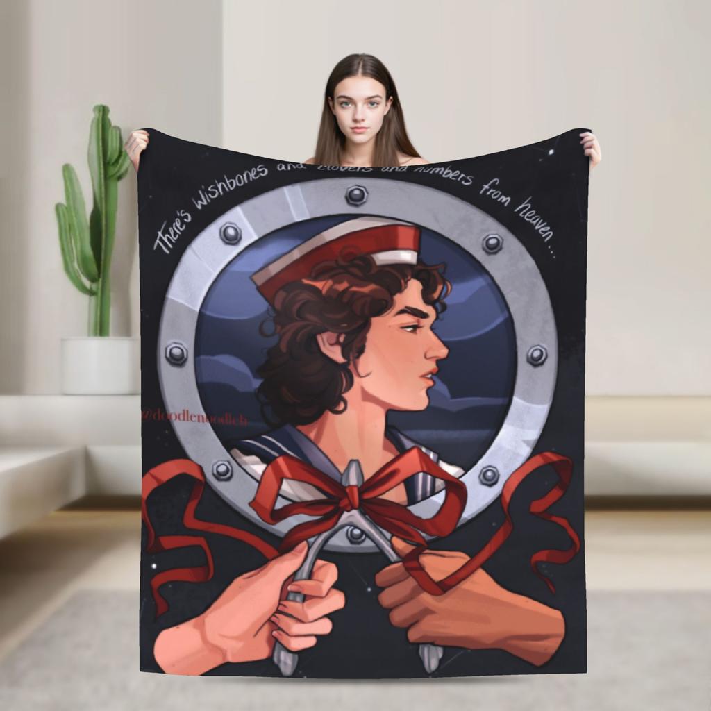 Conan Gray Wishbone Decke Amerikanischer Sänger Reisebüro Flanell Überwurfdecke Für Schlafzimmer Warme Tagesdecke Geburtstagsgeschenk