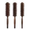 Small Round Hairbrush with Boar and Nylon Bristles Perfect for Blow Drying and Styling Short Thin Fine Hair
