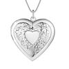 New Arrive 40-75cm 925 Silver seashell Photo open Frame Necklace Snake Chain For Woman Man Wedding Jewelry