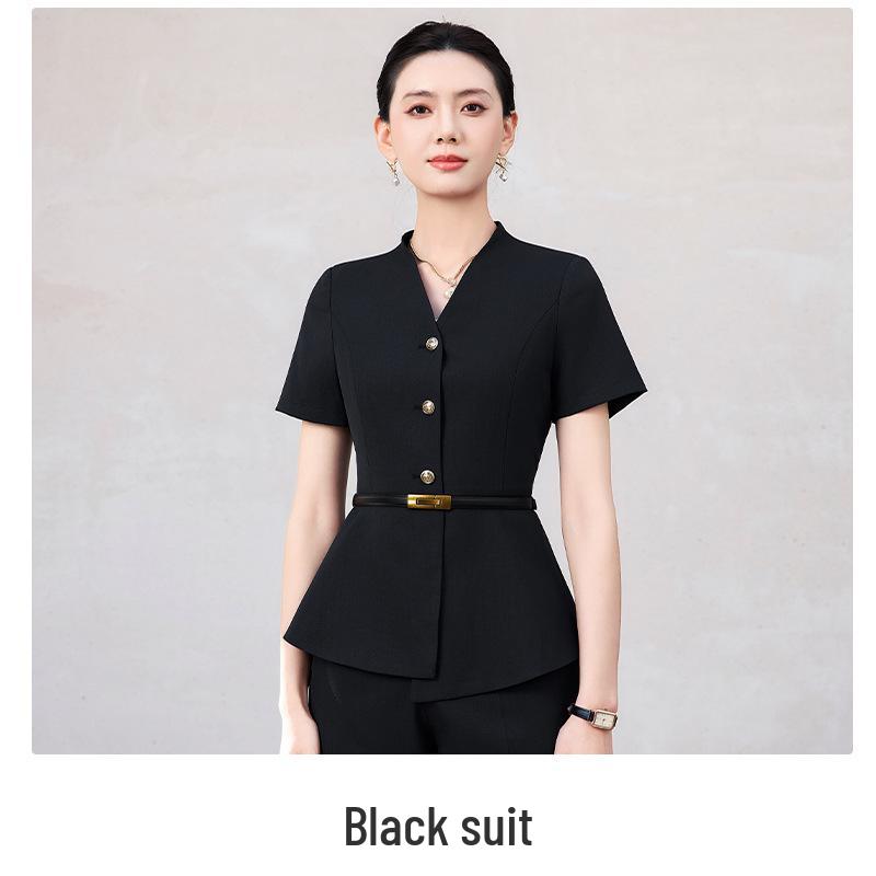 Elegant Summer Professional Women s Suit Set for Jewelry Store Managers and Sales Department Workwear M