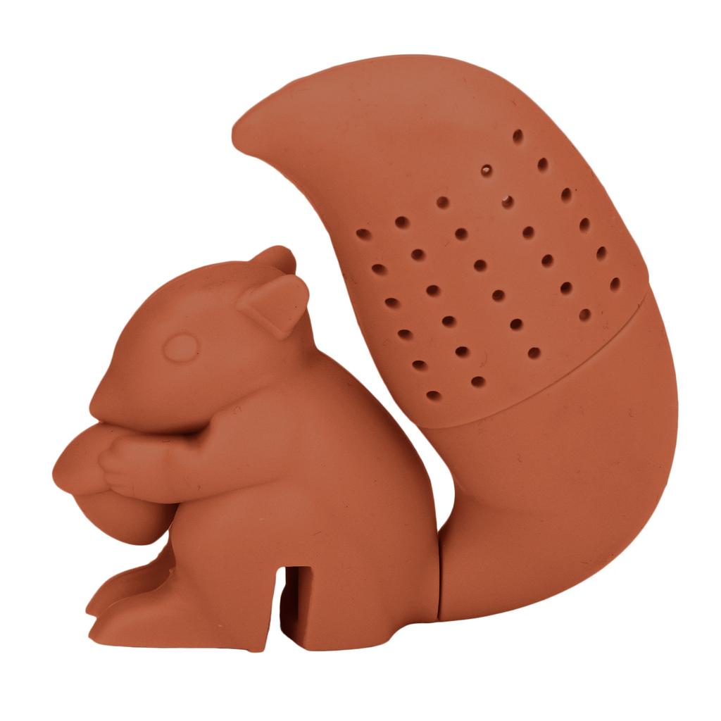 Food Grade Silicone Squirrel Shape Tea Strainer Cute Squirrel Shaped Tea Infuser Filter Coffee