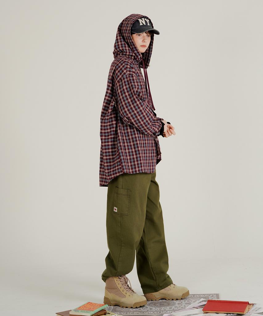WV PROJECT Mellow Balloon Cotton Pants Khaki Jnlp7782
