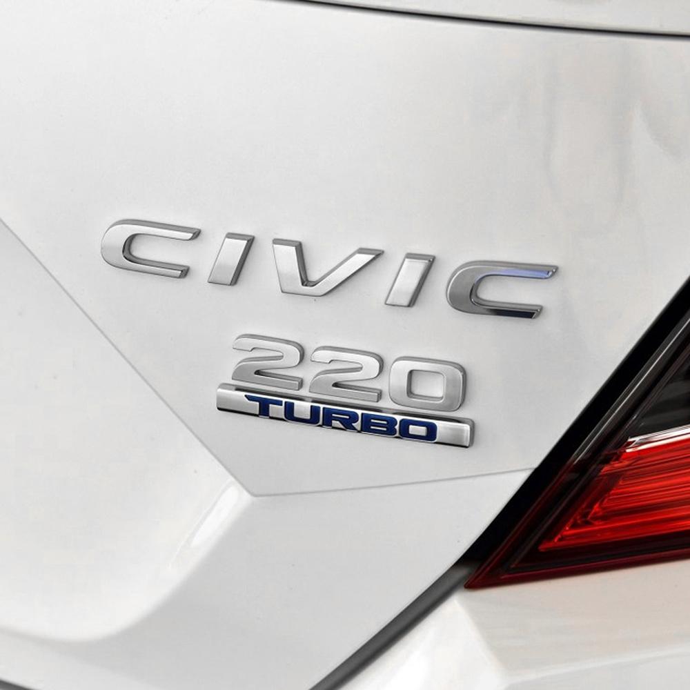 DSYCAR 1 Stück 3D Metall 210 220 TURBO Auto Seitenkotflügel Heckklappe Emblem Abzeichen Aufkleber Decal