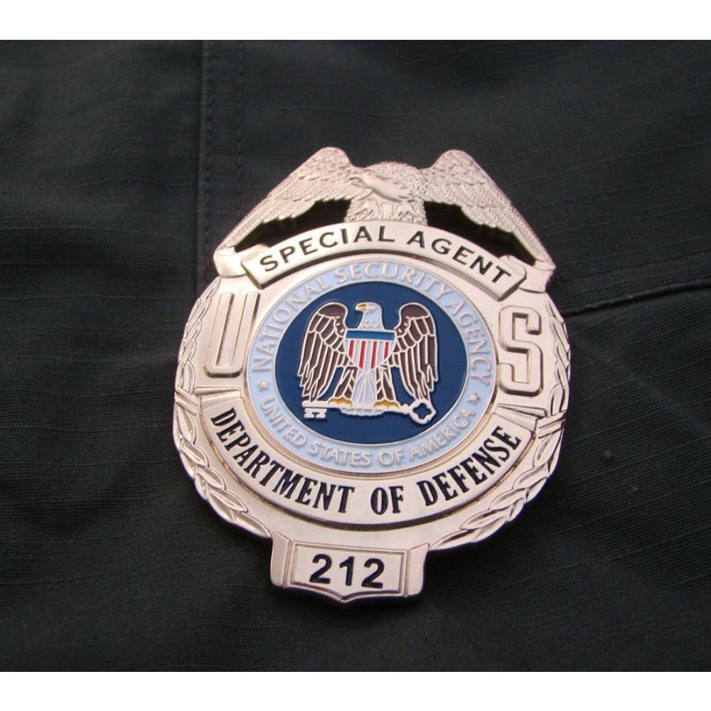 American metal badge, large metal badge, pure copper.