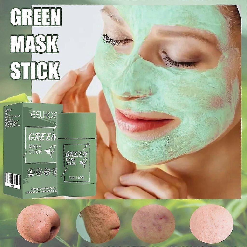 EELHOE Maschera Solida al Tè Verde Stick Pulizia Profonda & Rassodante Pori