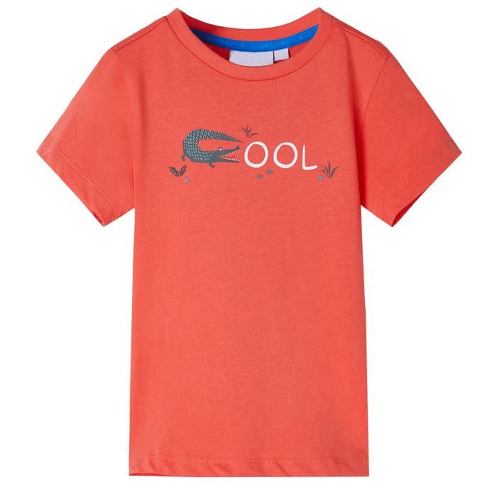 T-shirt enfants à manches courtes rouge clair 92/104/116/128/140