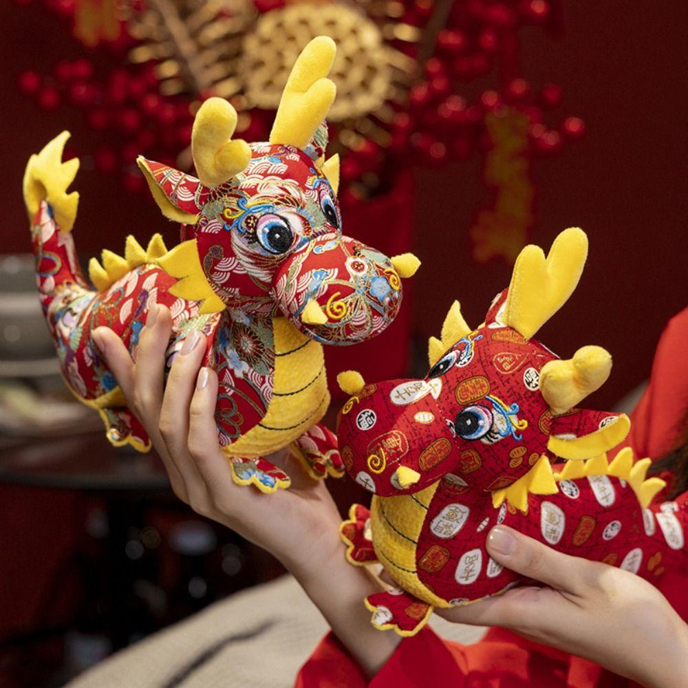 Dragon Design Dragon Plush Doll Simulation Dragon Mascot Ornament Dragon Plush Toy Meeting Gift