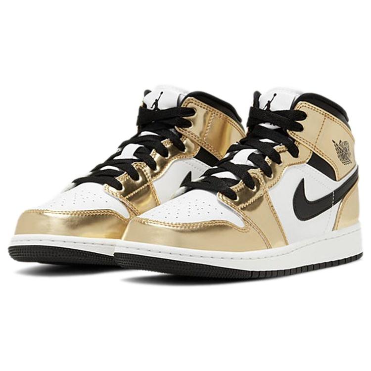 (GS) Air Jordan 1 Mid SE 'Metallic Gold' Bambini DC1420-700