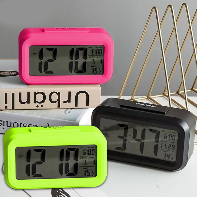 Digital Kids Alarm Clock With Led Display And Calendar For Home And School Use