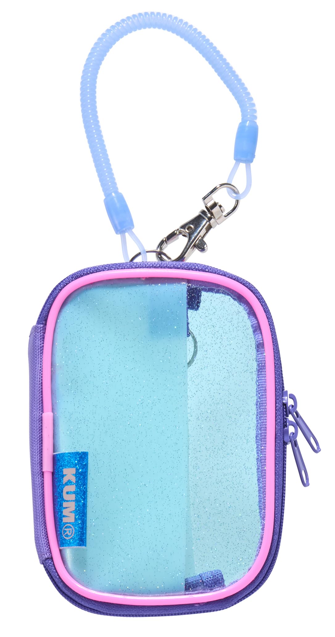 Raymay Fujii Pass Case KUM Clear Pass Case Glitter Material Small Item Pouch Blue KM1424A синий