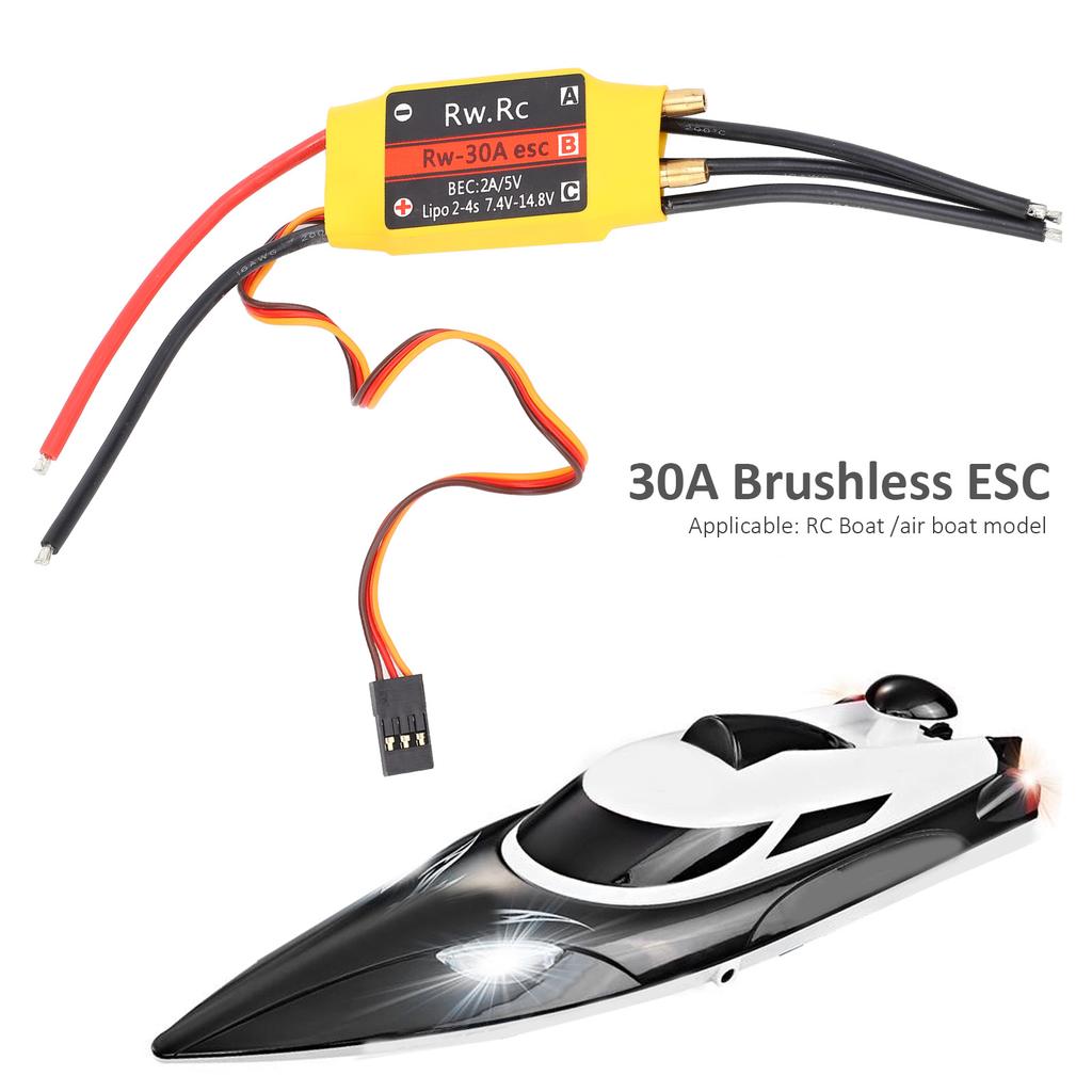 30A ESC Brushless Water Cooling Electric Speed Controller ESC for RC Boat Model