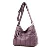 One-shoulder Mother Bag New Style Wash Leather Soft Leather Middle-aged Women's Bag Crossbody Bag Large Capacity Middle-aged and Elderly Crossbody Bag