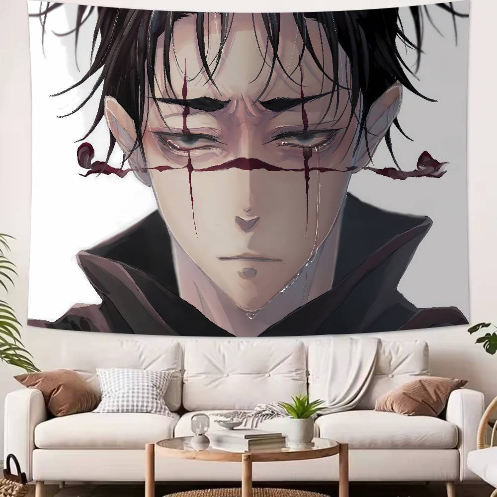 Cool Hot JJujutsuS KKaisen Tapestry Decoration Bedroom Dormitory Background Cloth Holiday Home Party Living Room Club Tapestry