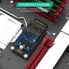 M.2 NVME M Key M.2 B+M Key 2230 To 2242 Extension Adapter Card Converter for X270 X280 T470 T480 L480 T580