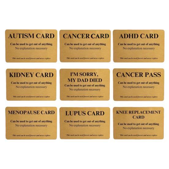 Hilarious Prank Card Party Game Night Acrylic Card Gag Gift for April Fool's Day Holidays Birthdays Anniversary