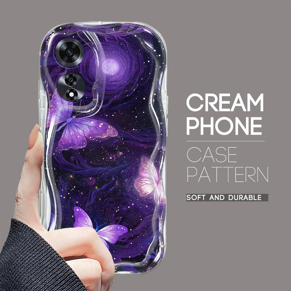 

Для OPPO A17 A18 A38 A58 A98 Reno7 Z 8Z 8T 11F 11 Pro Realme 12 Lite 12 Pro C30 Полная защита камеры Мультяшный узор бабочки Мягкий противоударный чехол Realme Narzo 50I Prime