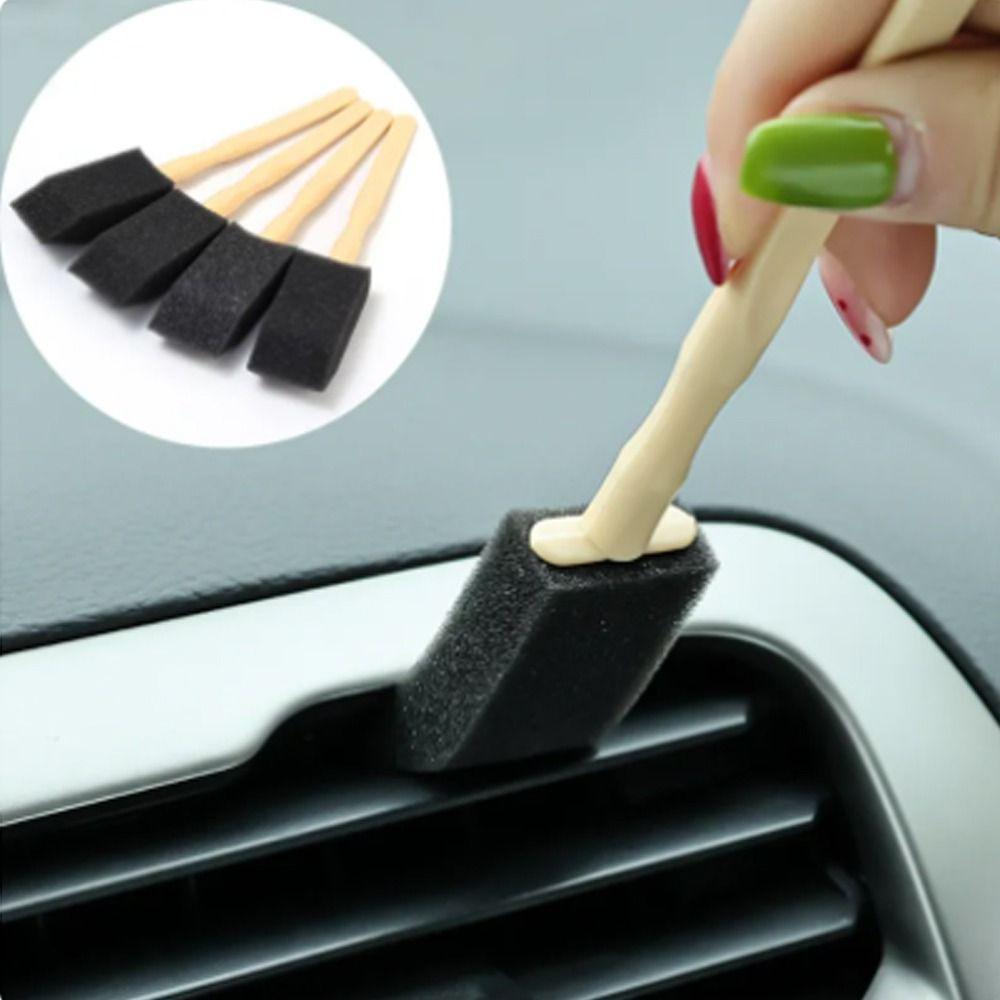 

5 шт., мини-губчатая щетка Duster, мягкая щетка для детализации автомобиля, инструмент для чистки автомобиля